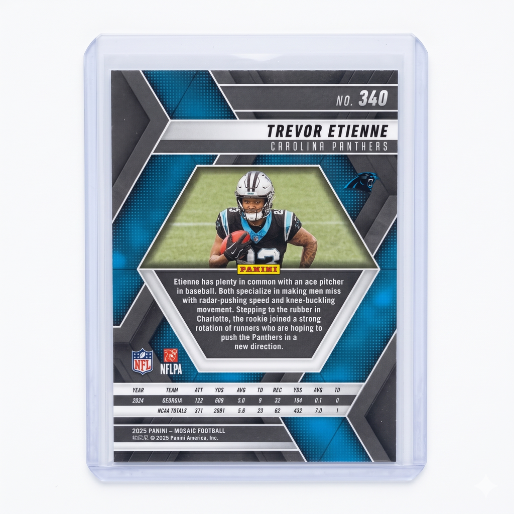 2025 Panini Mosaic Trevor Etienne Base Card RC #340