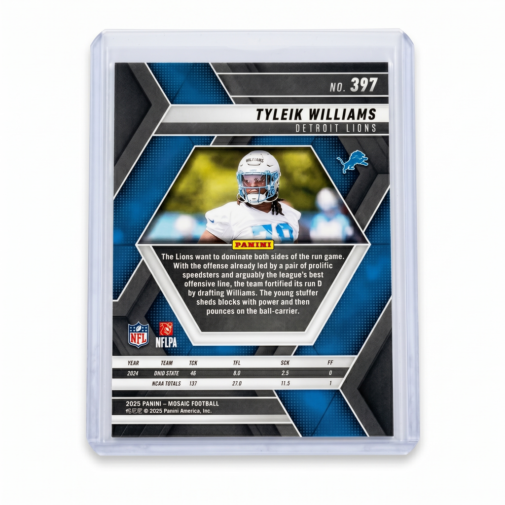 2025 Panini Mosaic Tyleik Williams RC Base #397