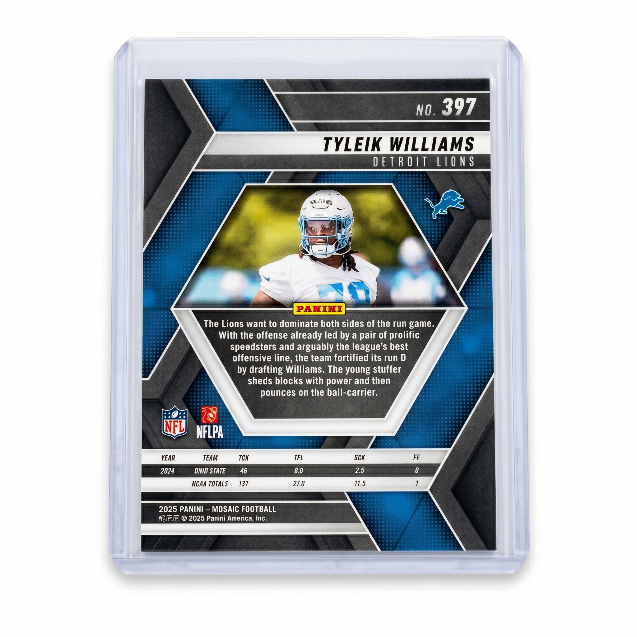 2025 Panini Mosaic Tyleik Williams RC Base #397