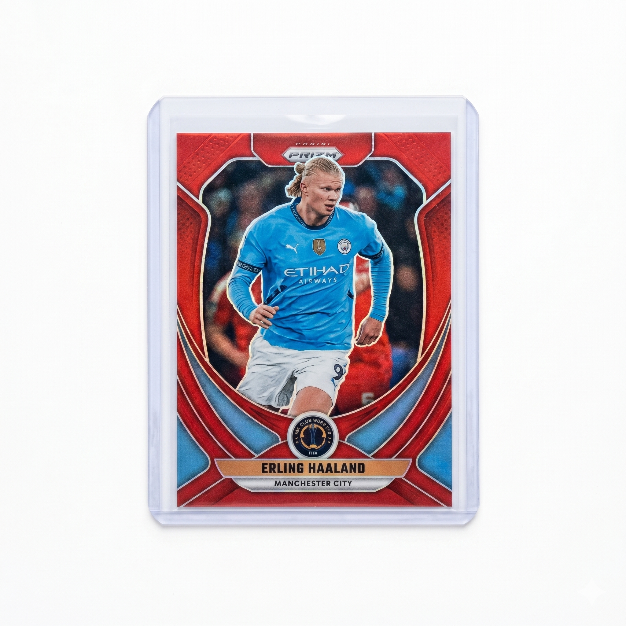 2025 Panini Prizm FIFA Club Word Cup Erling Haaland Red Prizm 016/299 #136