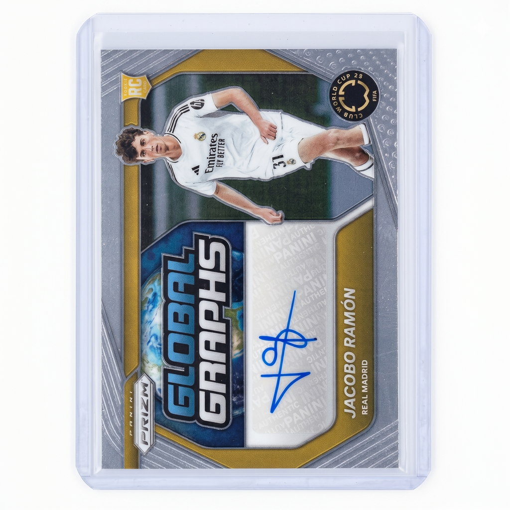 2025 Panini Prizm FIFA Club World Cup Jacobo Ramon Global Graphs RC Auto #GG-JR