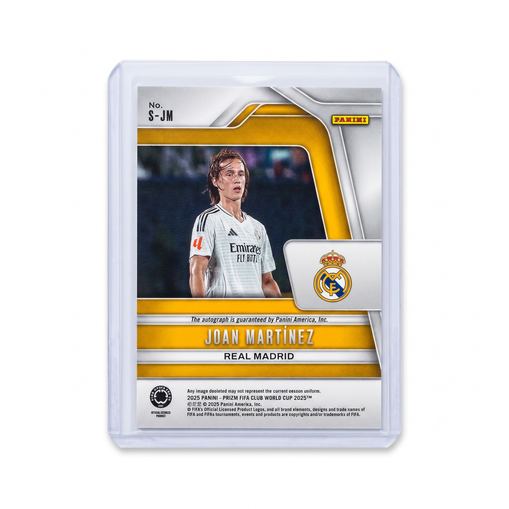2025 Panini Prizm FIFA Club World Cup Joan Martinez RC Auto #S-JM