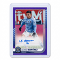 2025 Topps Chrome MLS Alonso Martinez Auto Purple Refractor 30/75 #CA-MZ