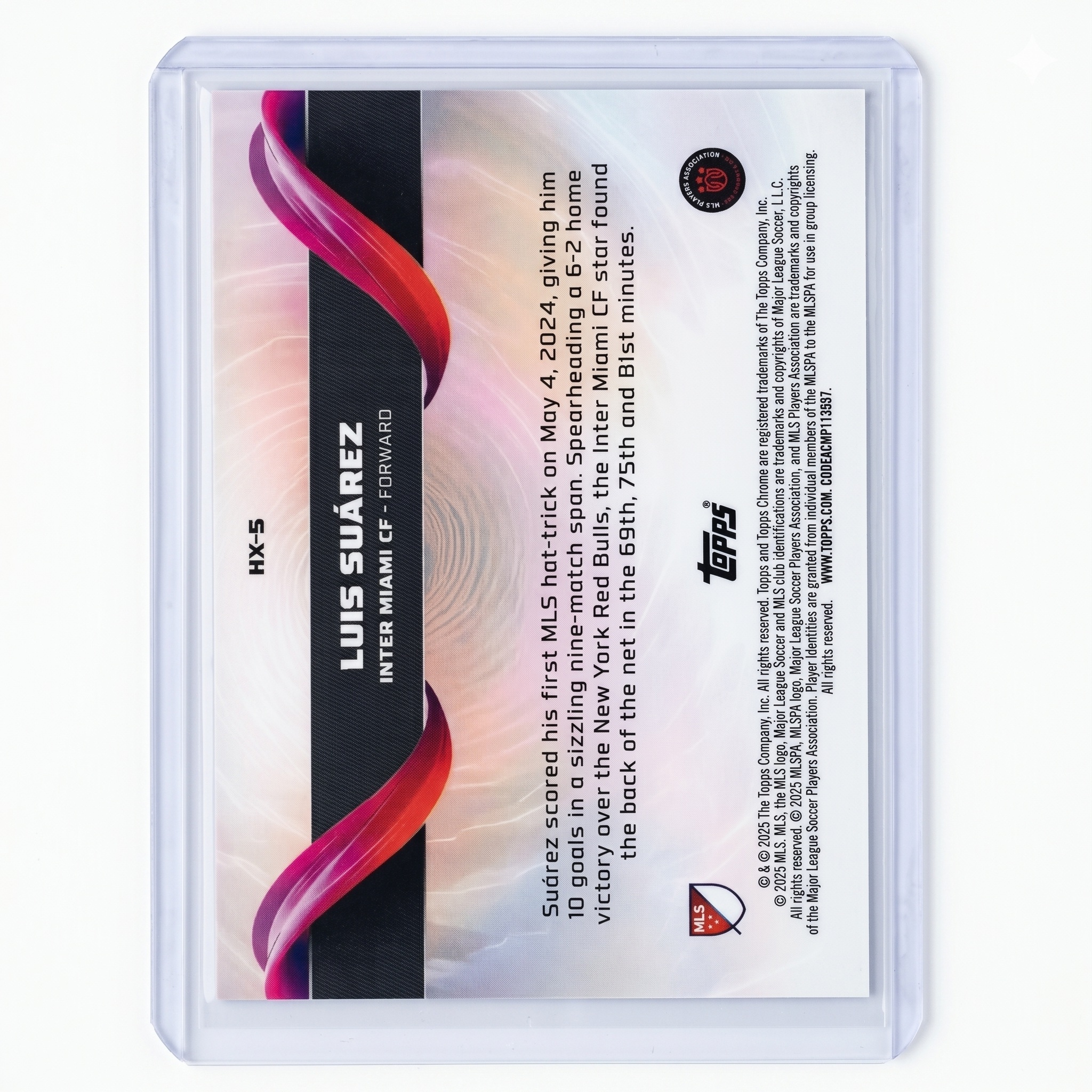 2025 Topps Chrome MLS Luis Suárez Helix SSP #HX-5