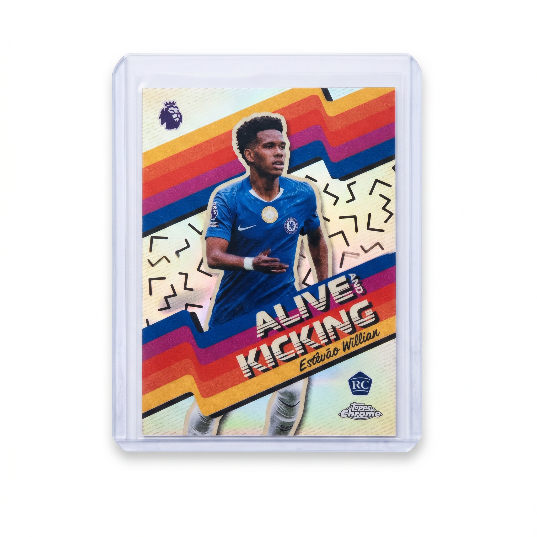 2025 Topps Chrome Premier League Alive And Kicking Estevao RC