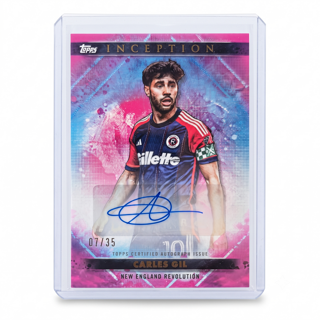 2025 Topps Inception MLS Carles Gil Pink Auto 07/35 #34A