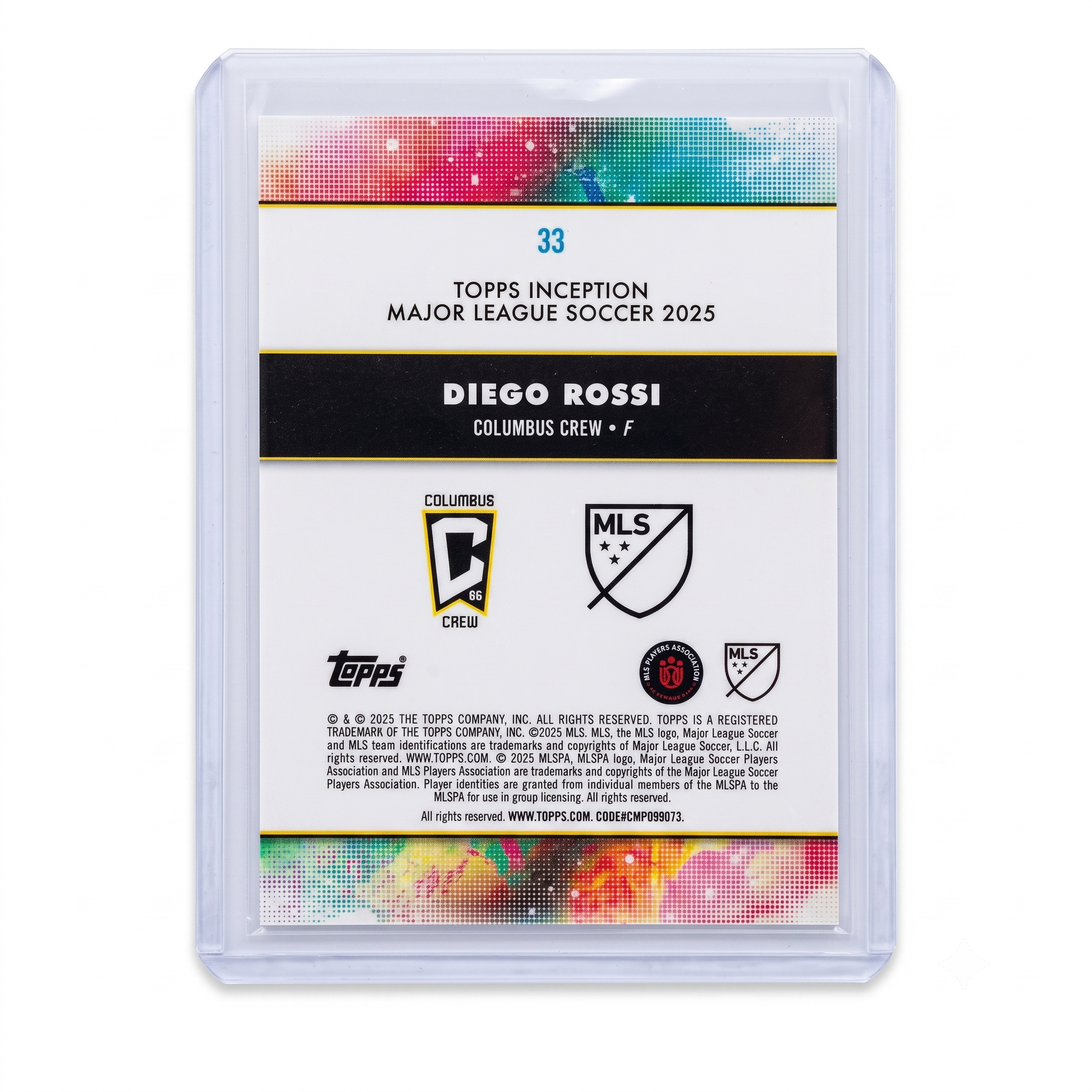 2025 Topps Inception MLS Diego Rossi #33