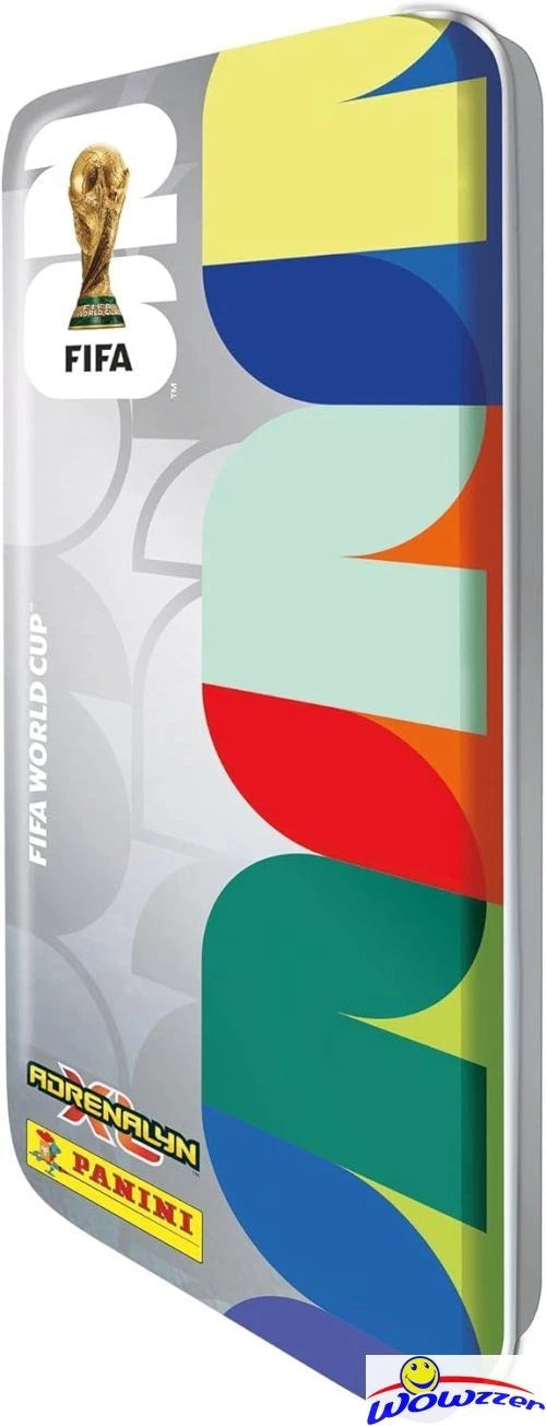 2026 Panini Adrenalyn XL WORLD CUP Soccer PENCIL Tin 4ct SET-128 CD+TROPHY CARDS
