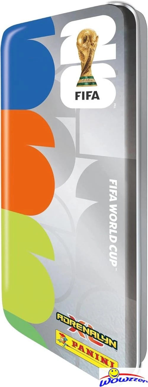 2026 Panini Adrenalyn XL WORLD CUP Soccer PENCIL Tin 4ct SET-128 CD+TROPHY CARDS