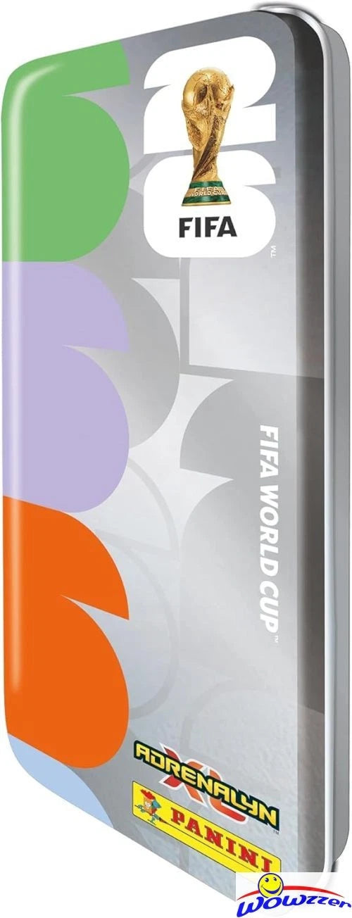 2026 Panini Adrenalyn XL WORLD CUP Soccer PENCIL Tin 4ct SET-128 CD+TROPHY CARDS