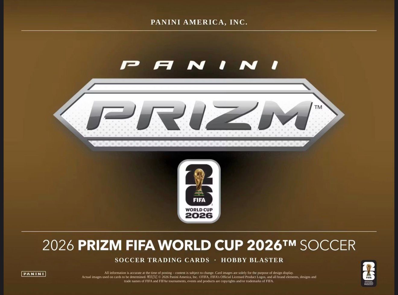 2026 Panini Prizm FIFA World Cup Soccer Blaster Hobby Box 2
