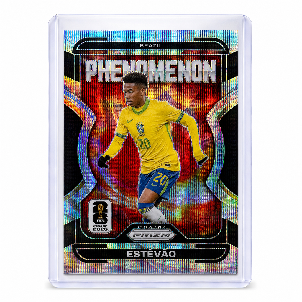 2026 Panini Prizm FWC26 Estevao Phenomenon Silver Wave Prizm #5