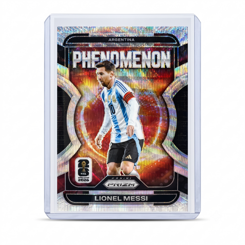2026 Panini Prizm Lionel Messi Phenomenon Silver Wave Prizm #19 SP
