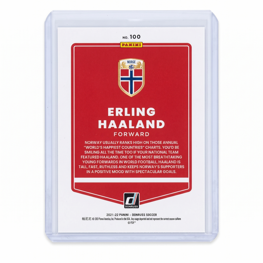21-22 Panini Donruss Erling Haaland #100