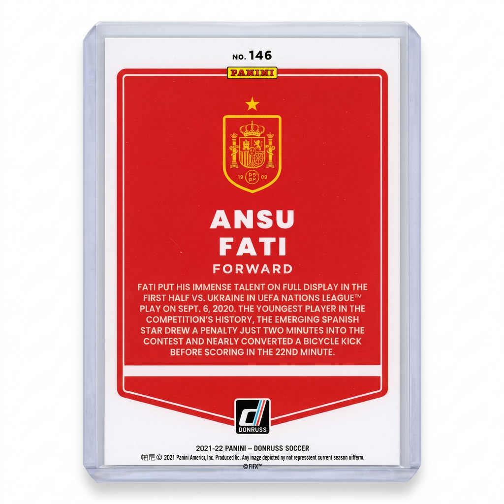 21-22 Panini Donruss RFWC22 Ansu Fati #146
