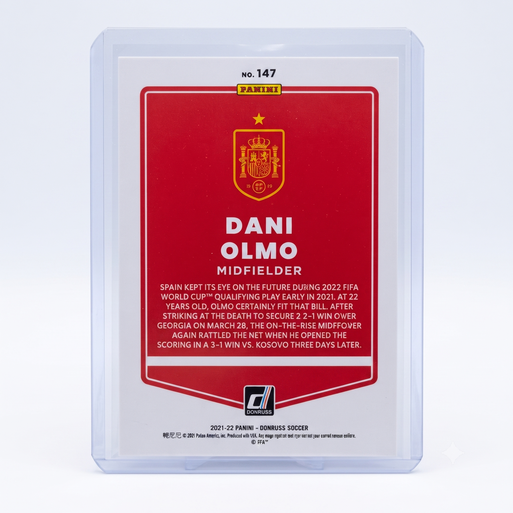 21-22 Panini Donruss RFWC22 Dani Olmo #147