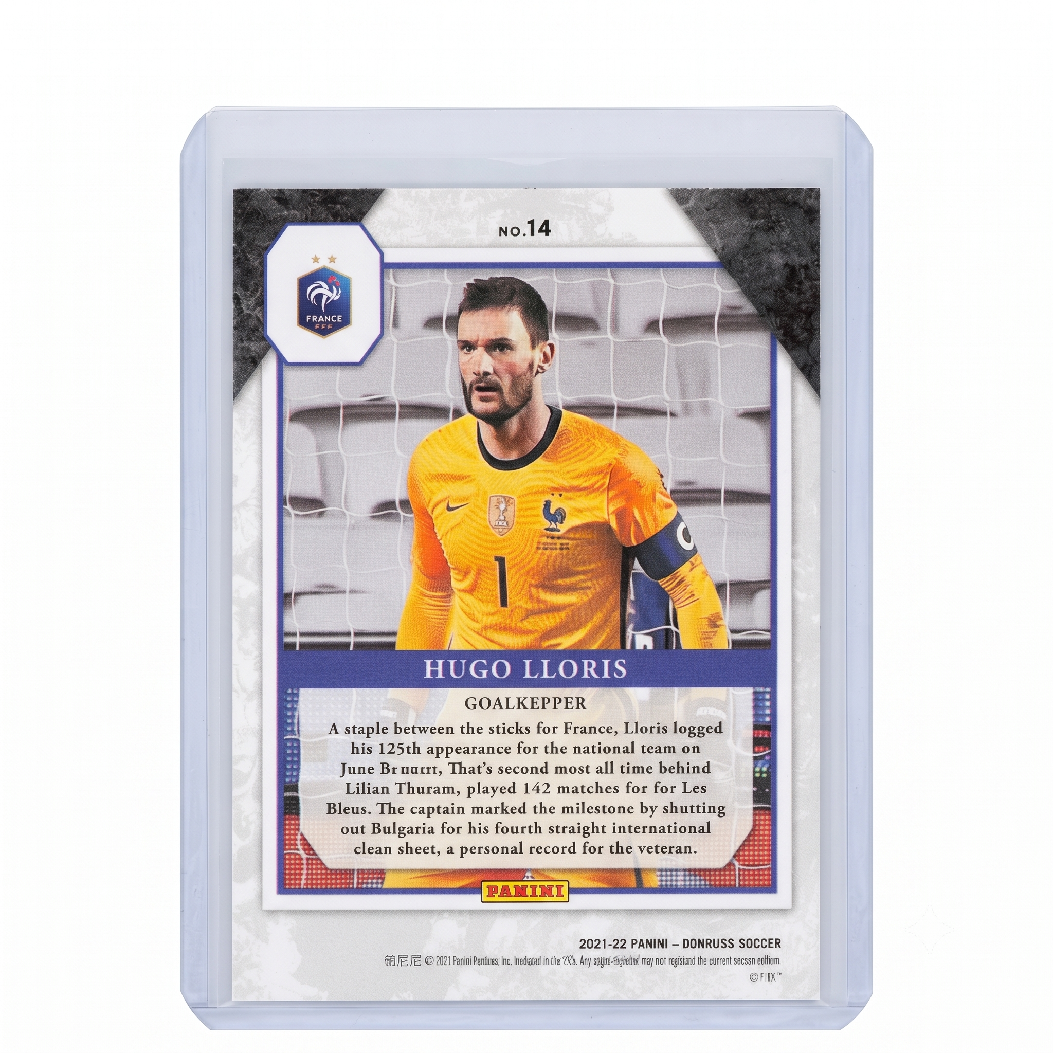 21-22 Panini Donruss RFWC22 Hugo Lloris Elite Series #14