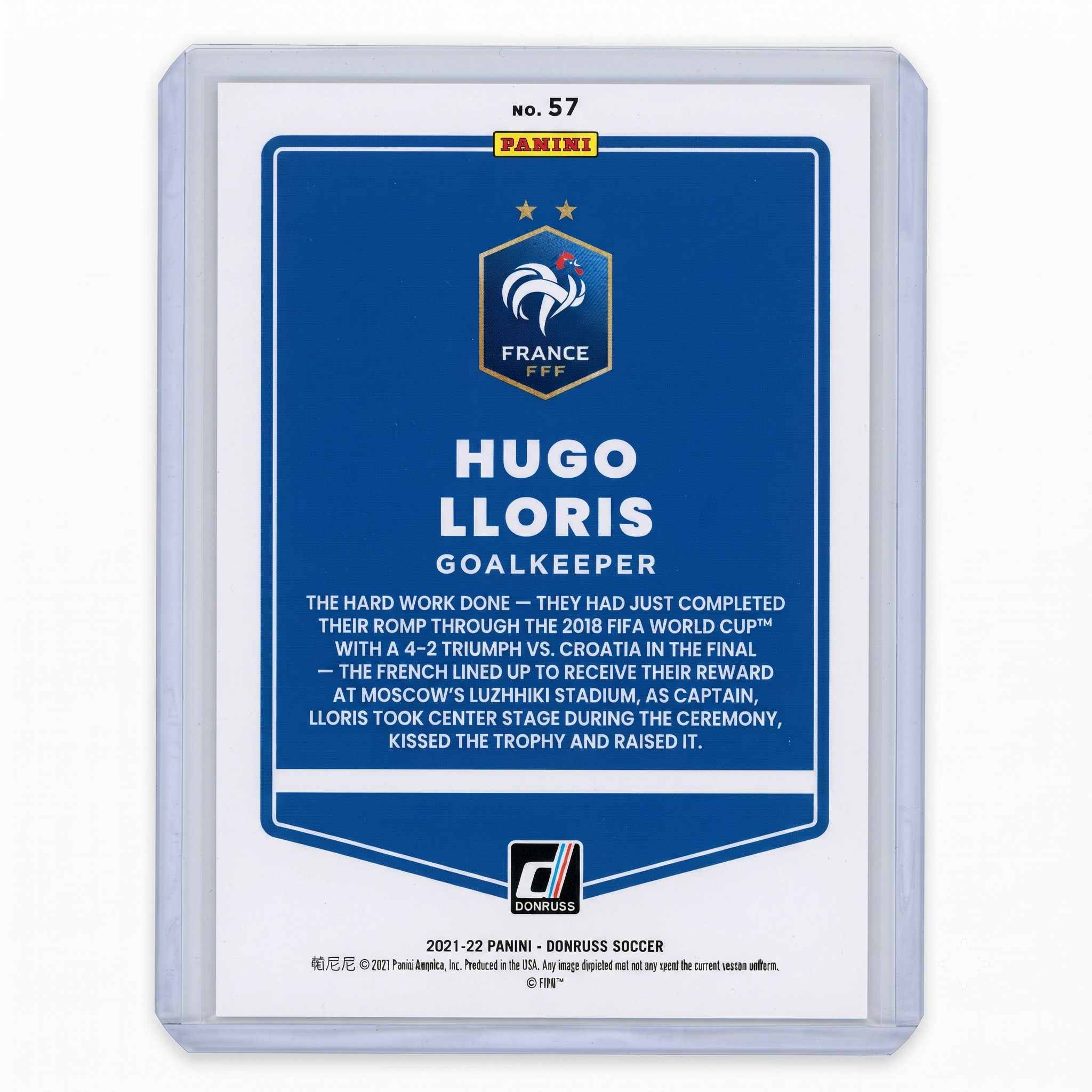 21-22 Panini Donruss RFWC22 Hugo Lloris #57