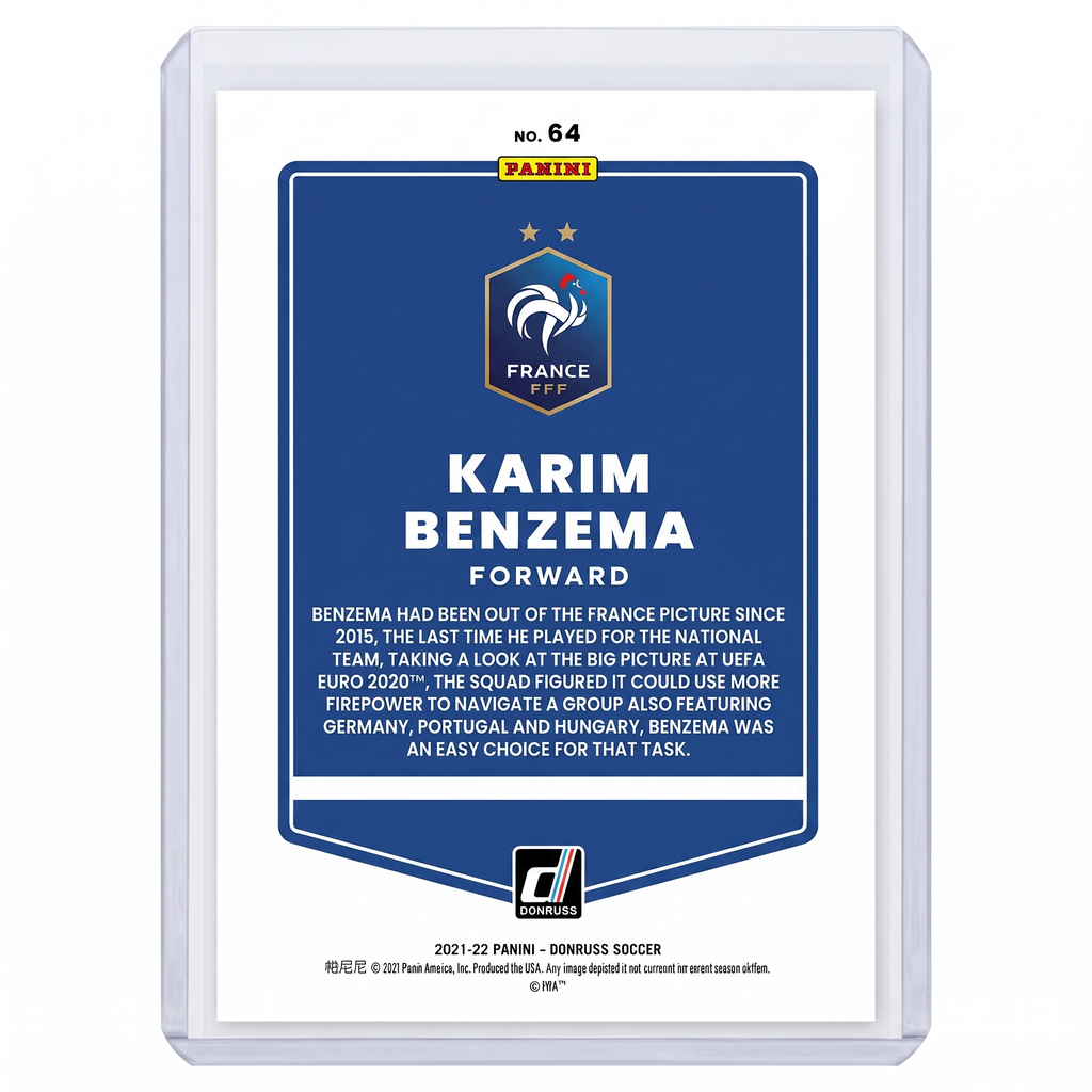 21-22 Panini Donruss RFWC22 Karim Benzema #64