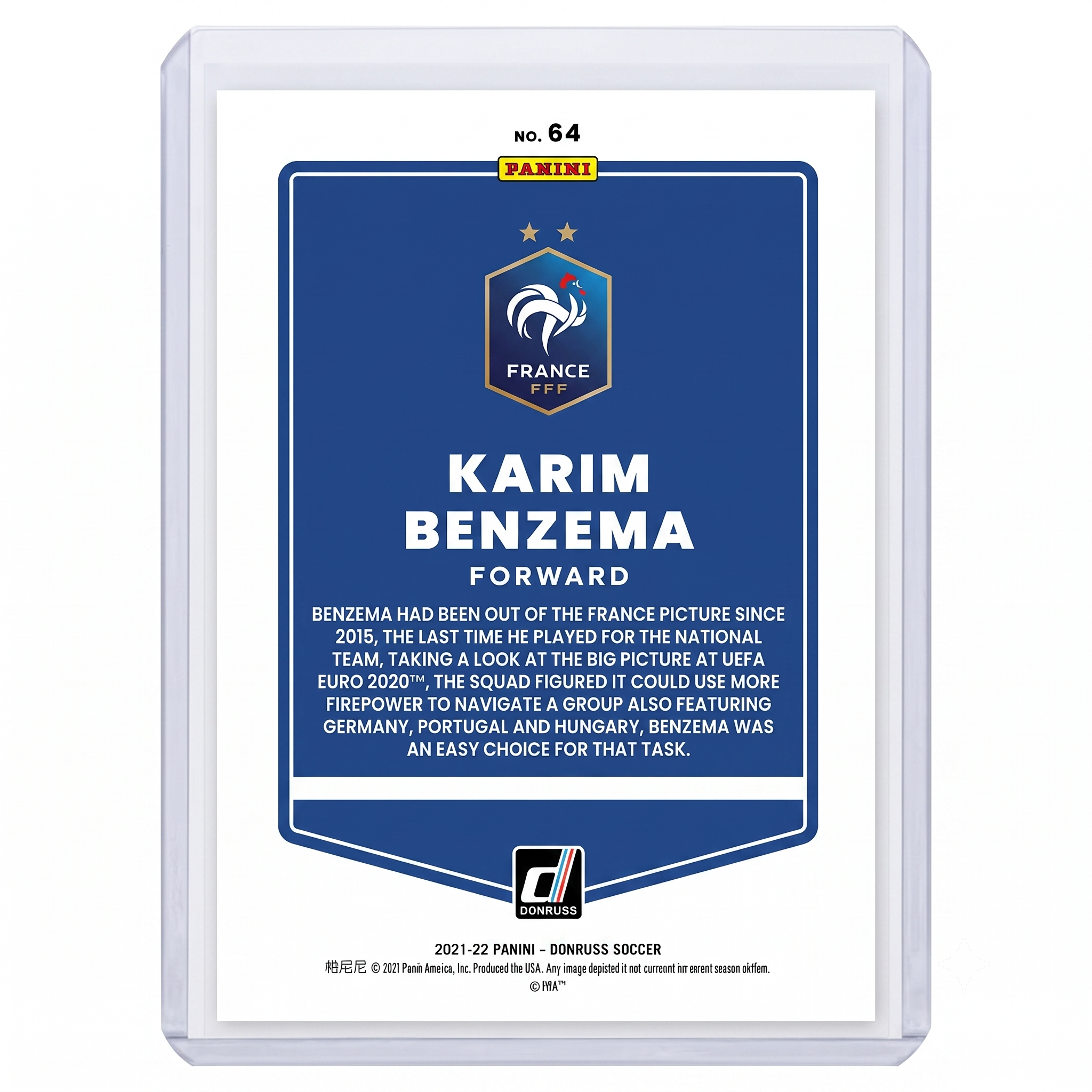 21-22 Panini Donruss RFWC22 Karim Benzema #64