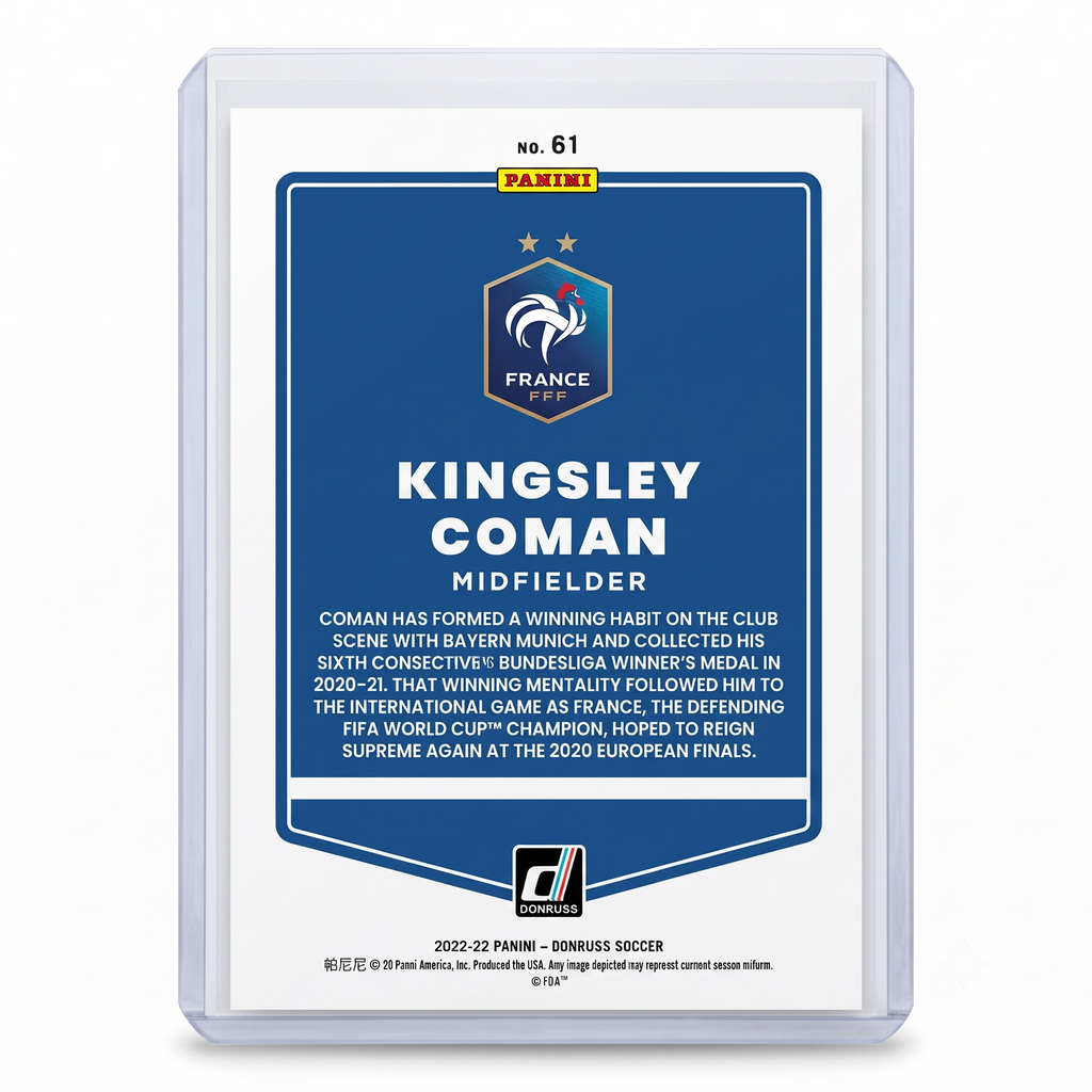 21-22 Panini Donruss RFWC22 Kingsley Coman #61