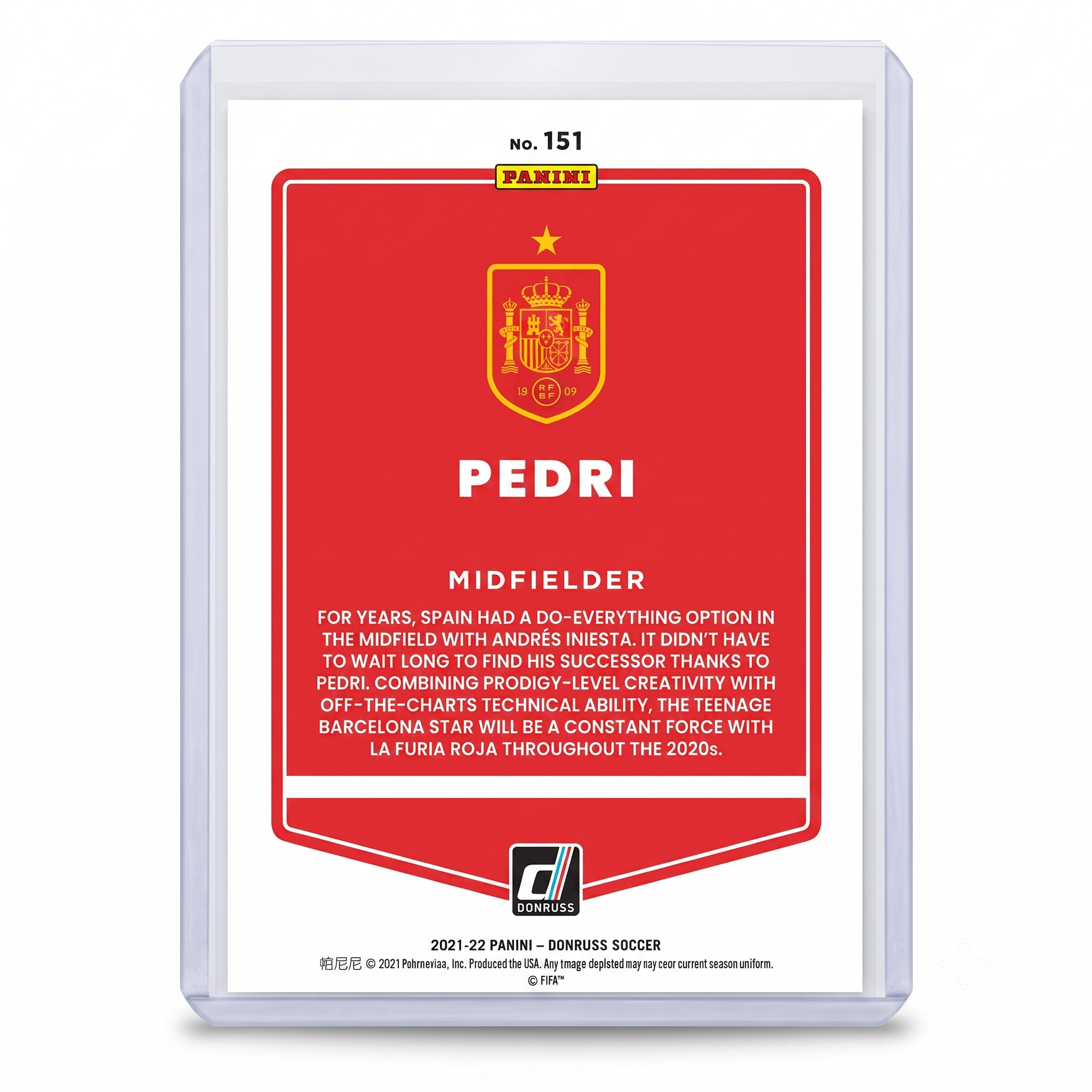 21-22 Panini Donruss RFWC22 Pedri #151
