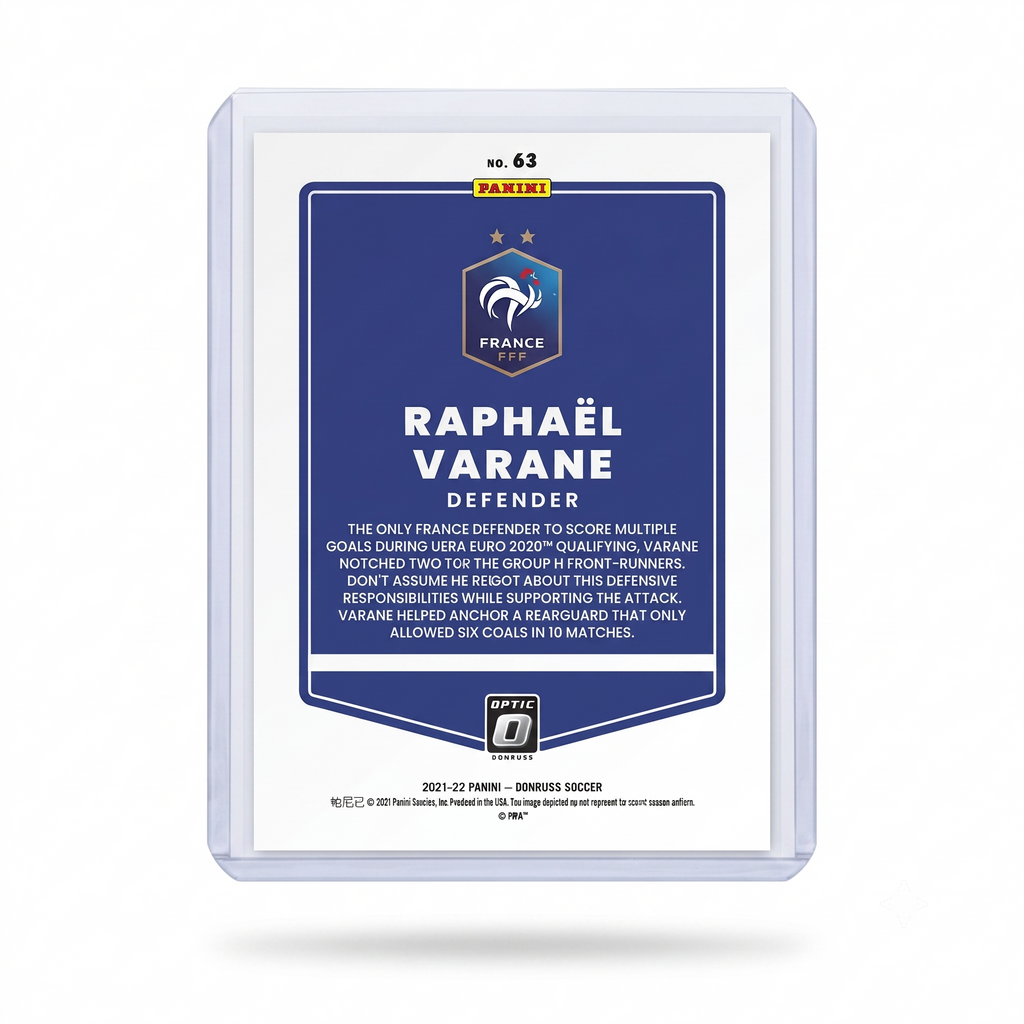 21-22 Panini Donruss RFWC22 Raphael Varane Optic 0 #63