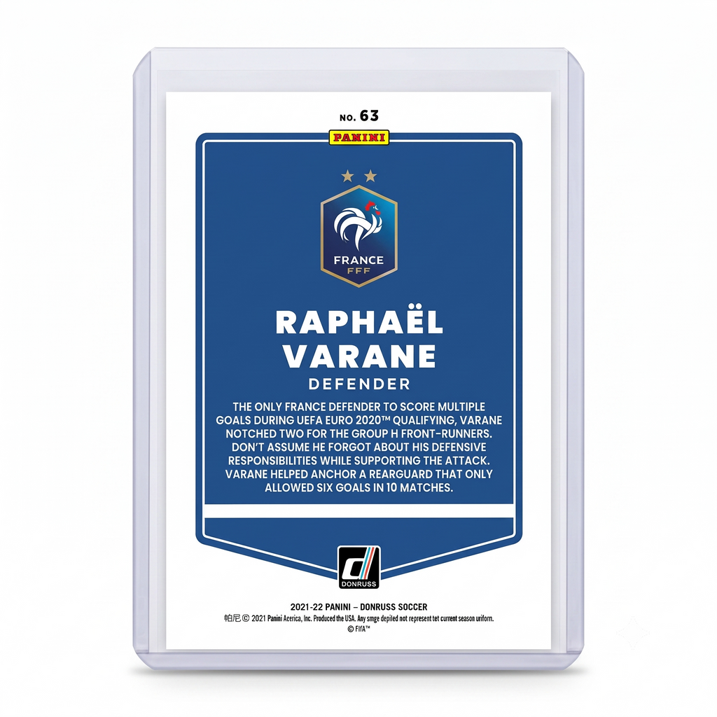 21-22 Panini Donruss RFWC22 Raphael Varane #63