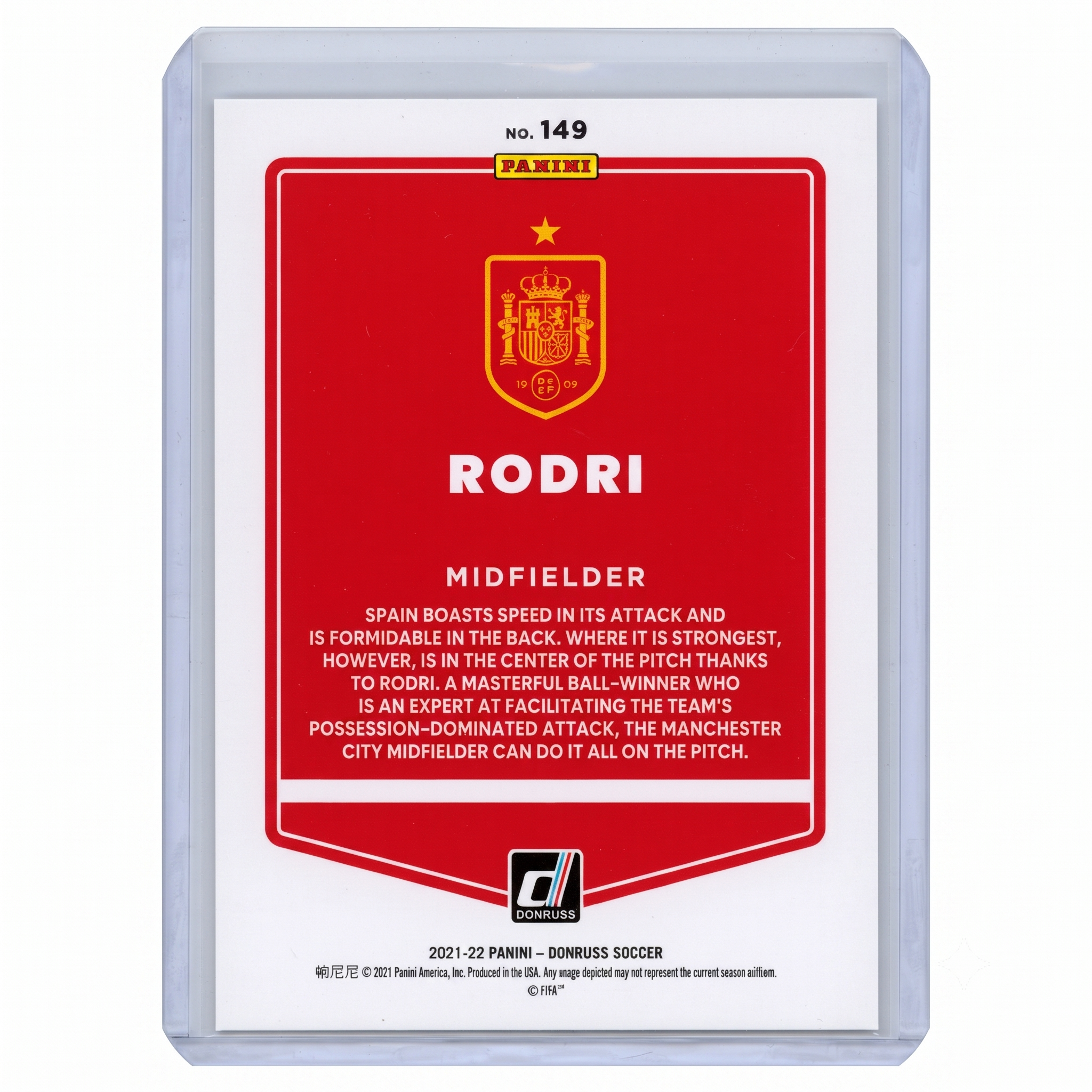 21-22 Panini Donruss RFWC22 Rodri #149