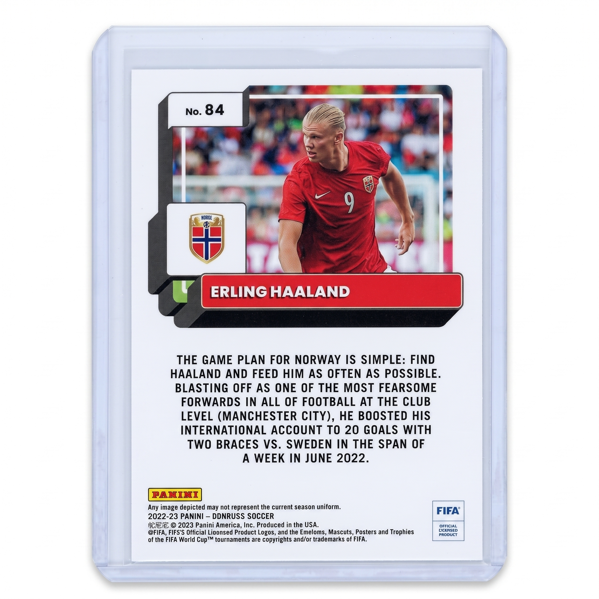 22-23 Panini Donruss Erling Haaland #84
