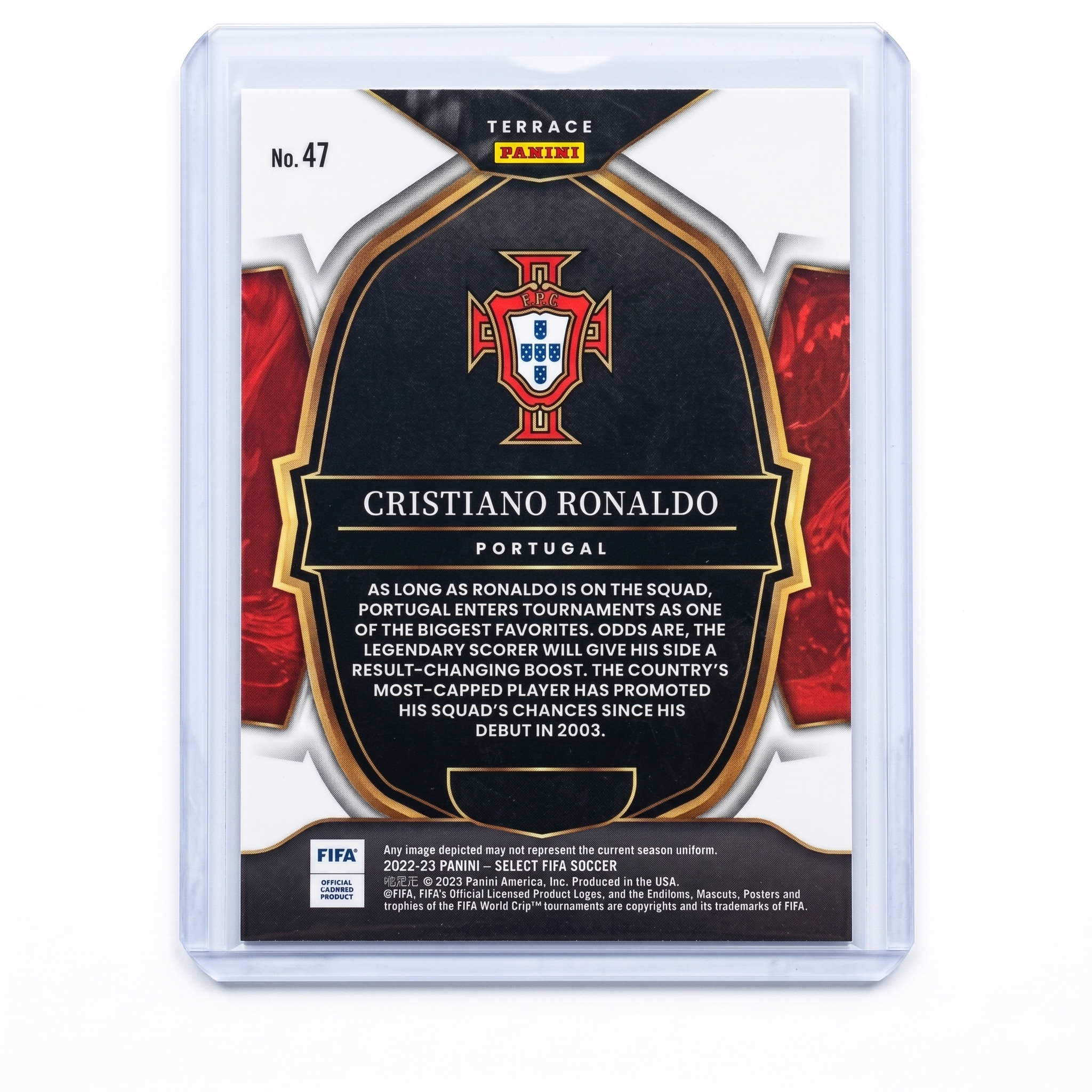 22-23 Panini Select Cristiano Ronaldo Terrance #47