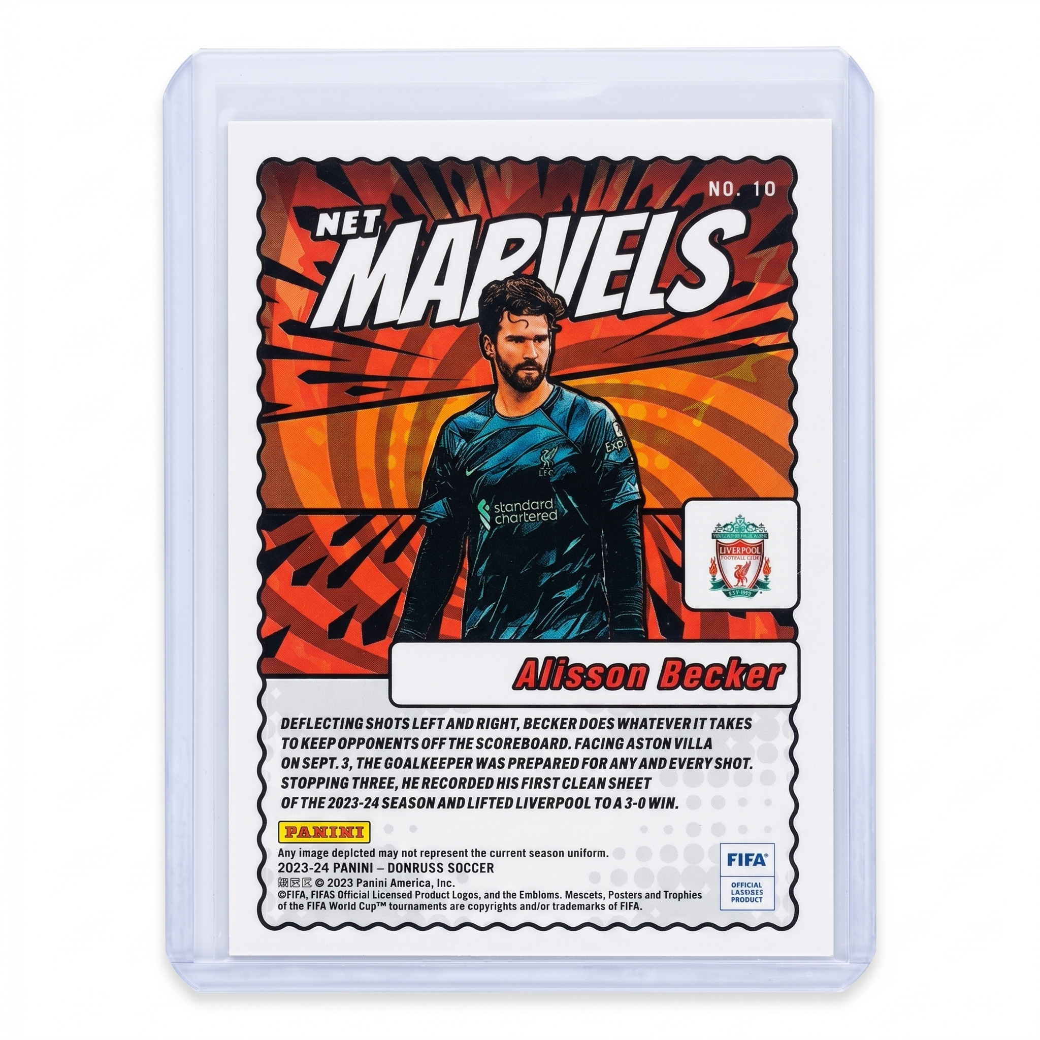 23-24 Panini Donruss Alisson Becker Net Marvels #10