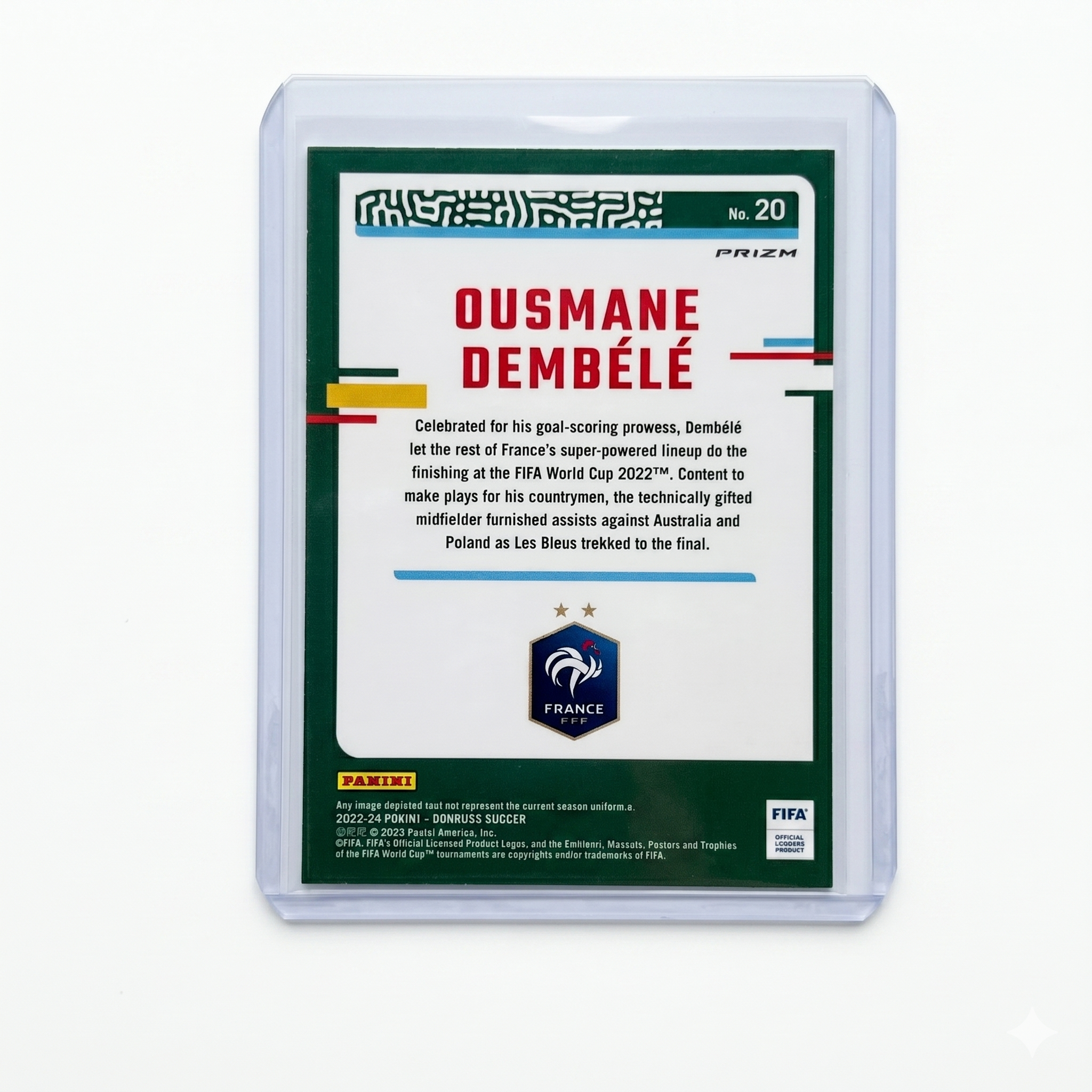 23-24 Panini Donruss Optic 0 Ousmane Dembélé Holo Prizm #20