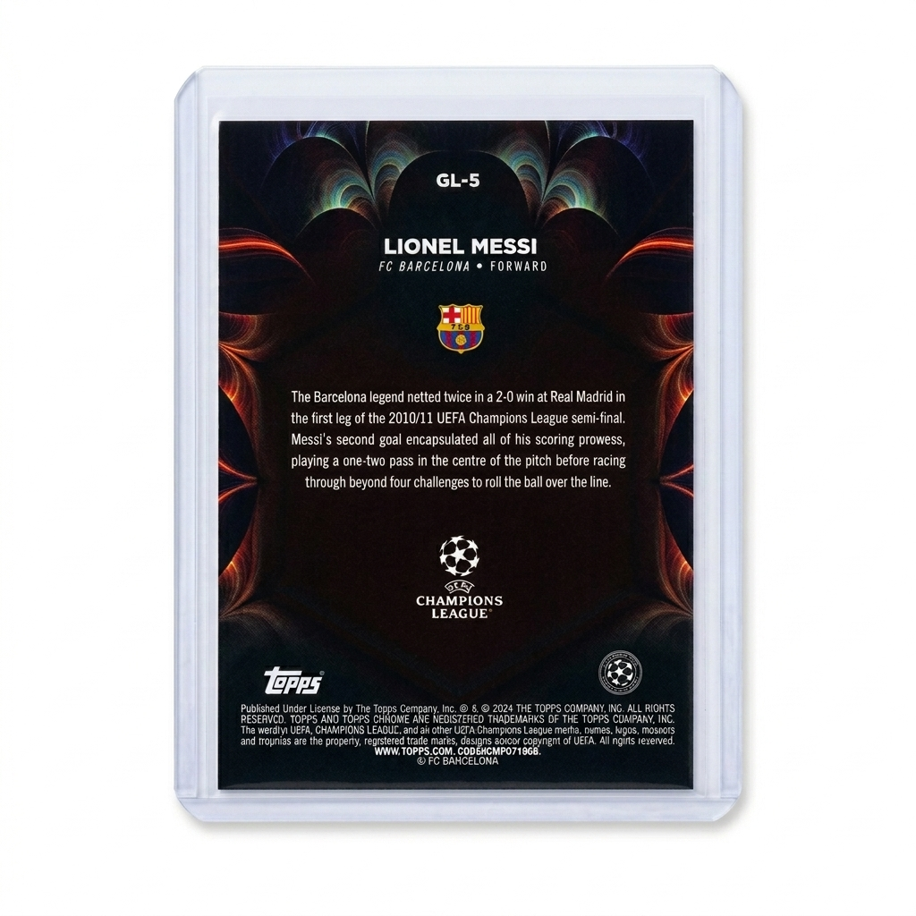 23-24 Topps Chrome UCC Lionel Messi Golazo #GL-5