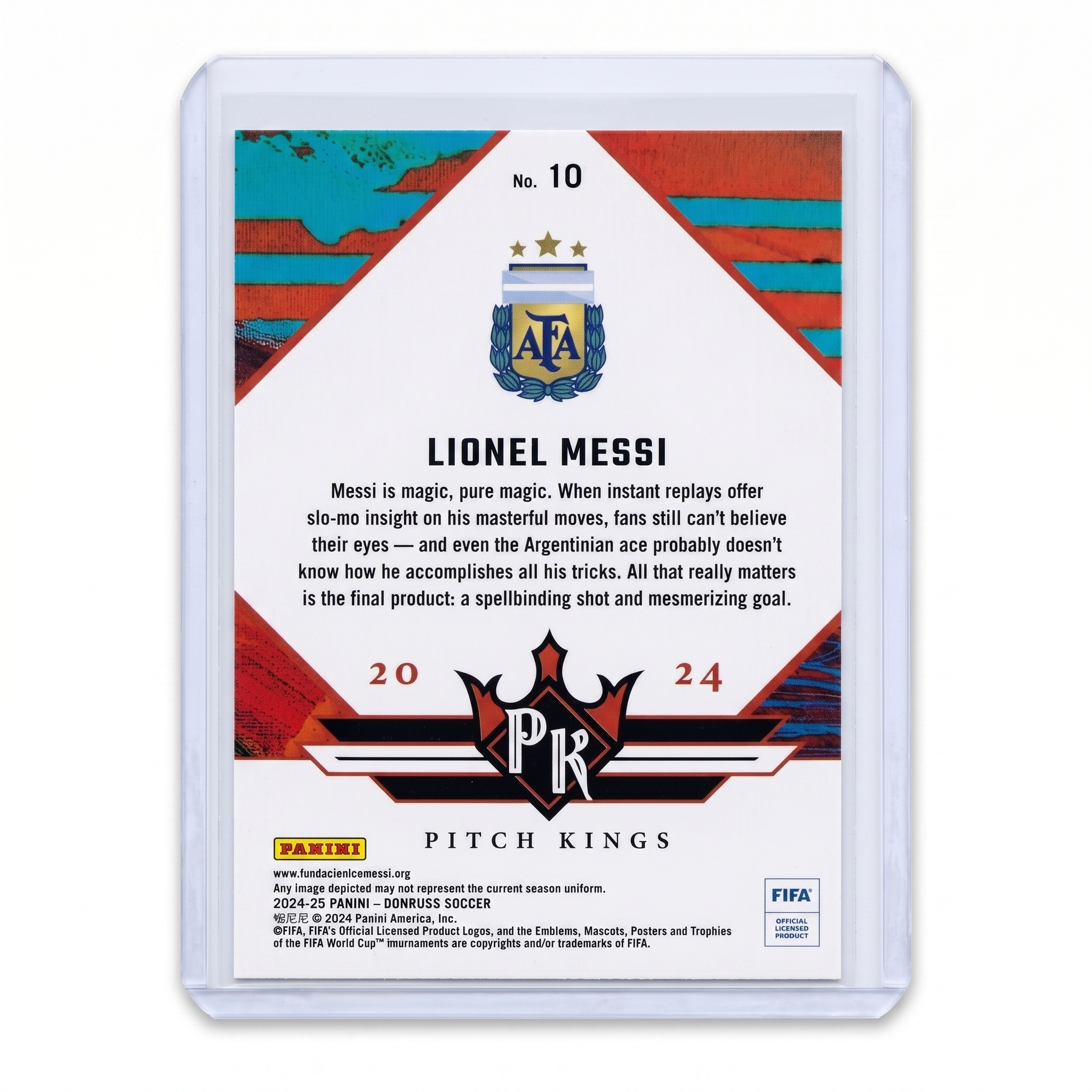 24-25 Panini Donruss Lionel Messi Pitch Kings #10