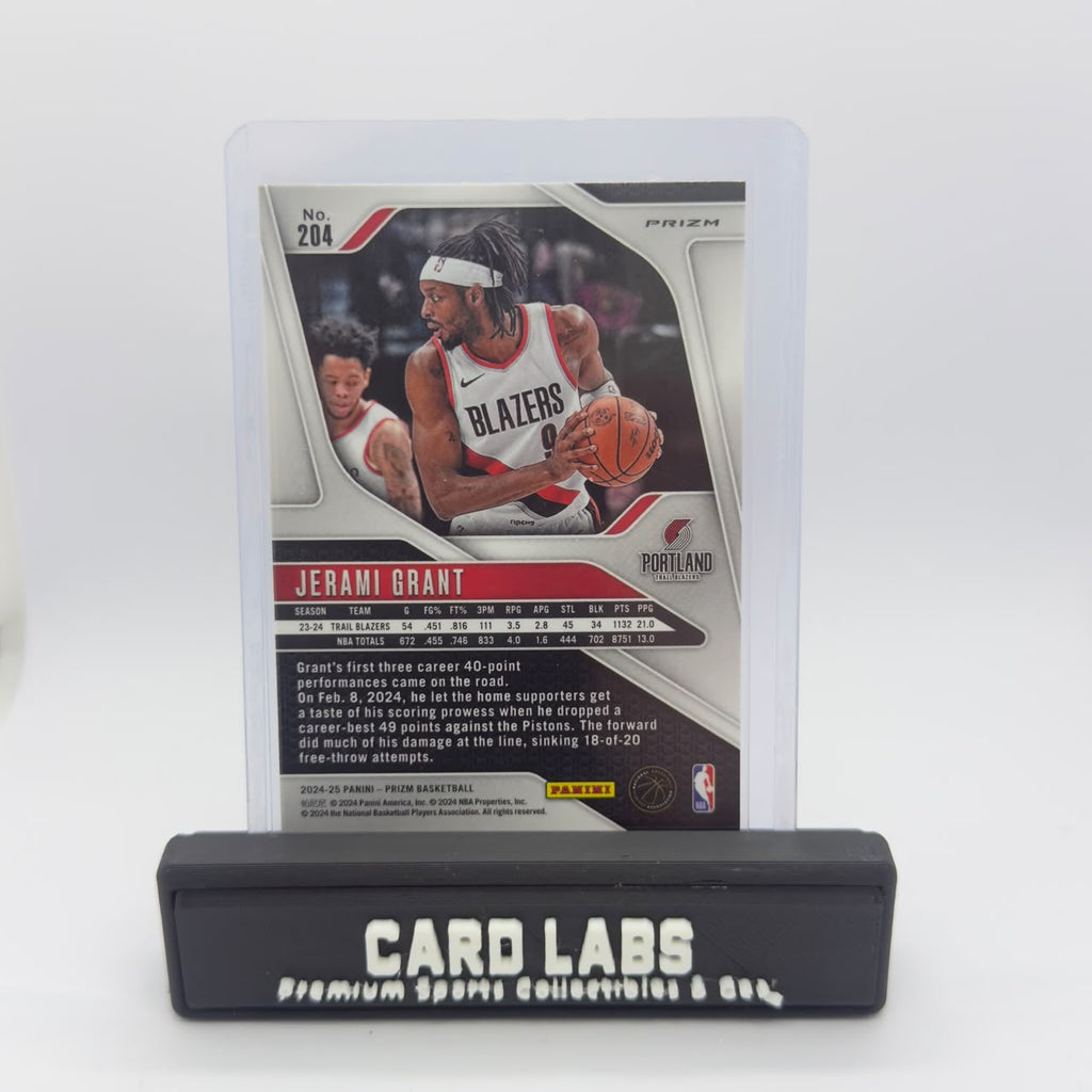 24-25 Panini Prizm Basketball Jerami Grant Pink Cracket Ice Prizm #204