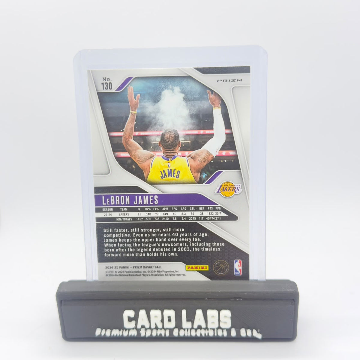 24-25 Panini Prizm LeBron James Pink Cracked Ice Prizm #130