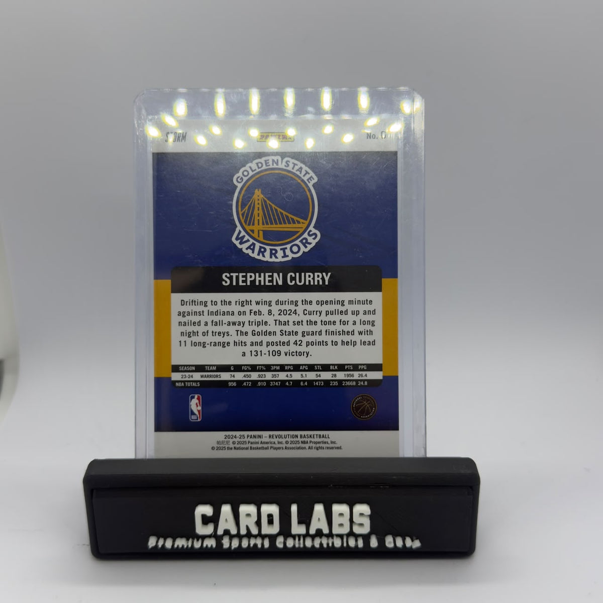 24-25 Panini Revolution Stephen Curry Blue Storm #6