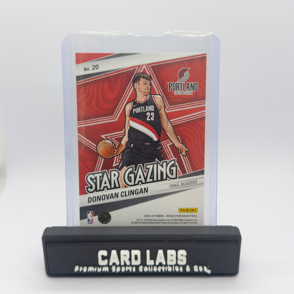 24-25 Panini Revolution Basketball Donovan Clingan RC Star Gazing #20