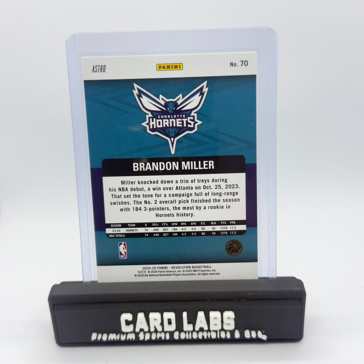 24-25 Panini Revolution Brandon Miller Astro #70