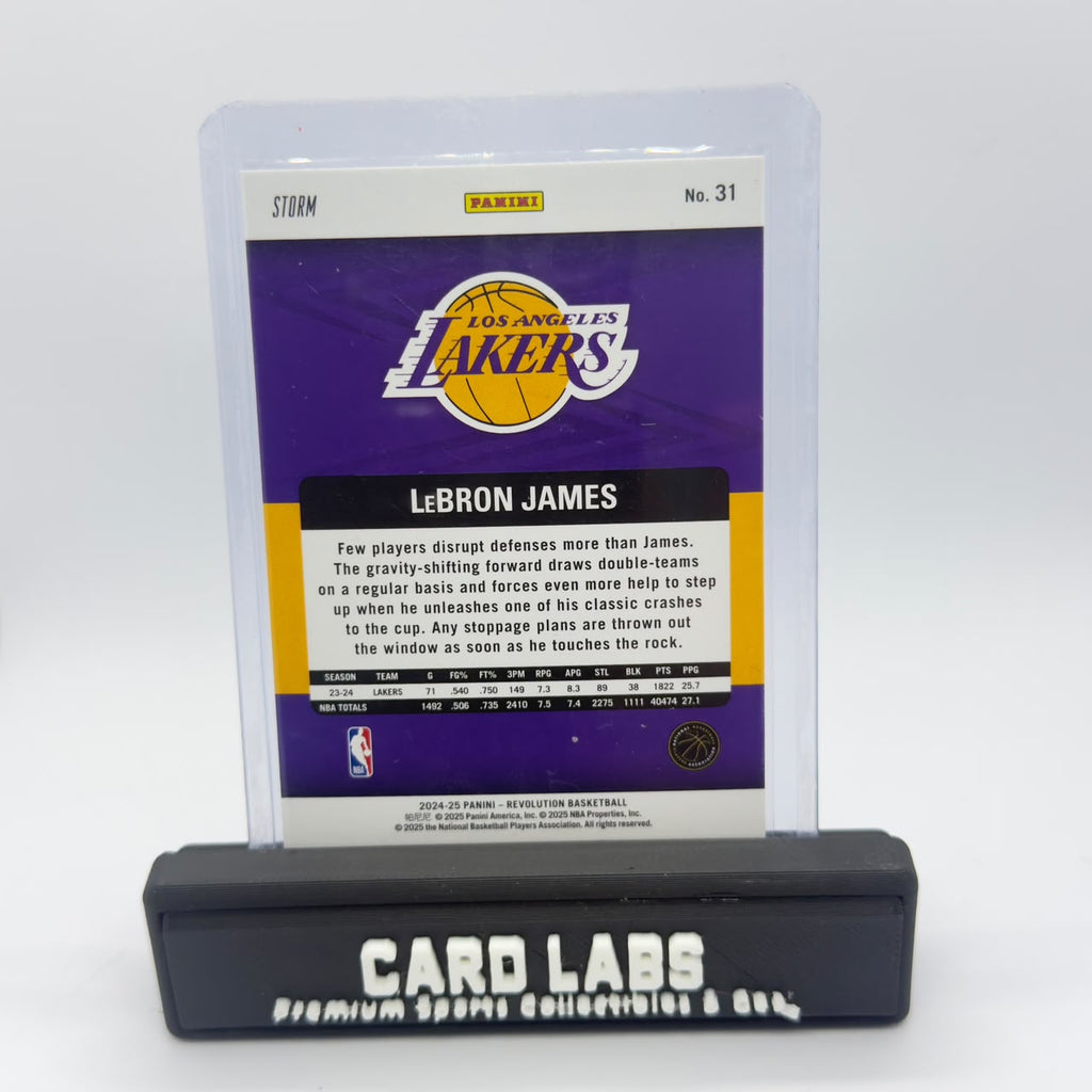 24-25 Panini Revolution LeBron James Blue Storm #31