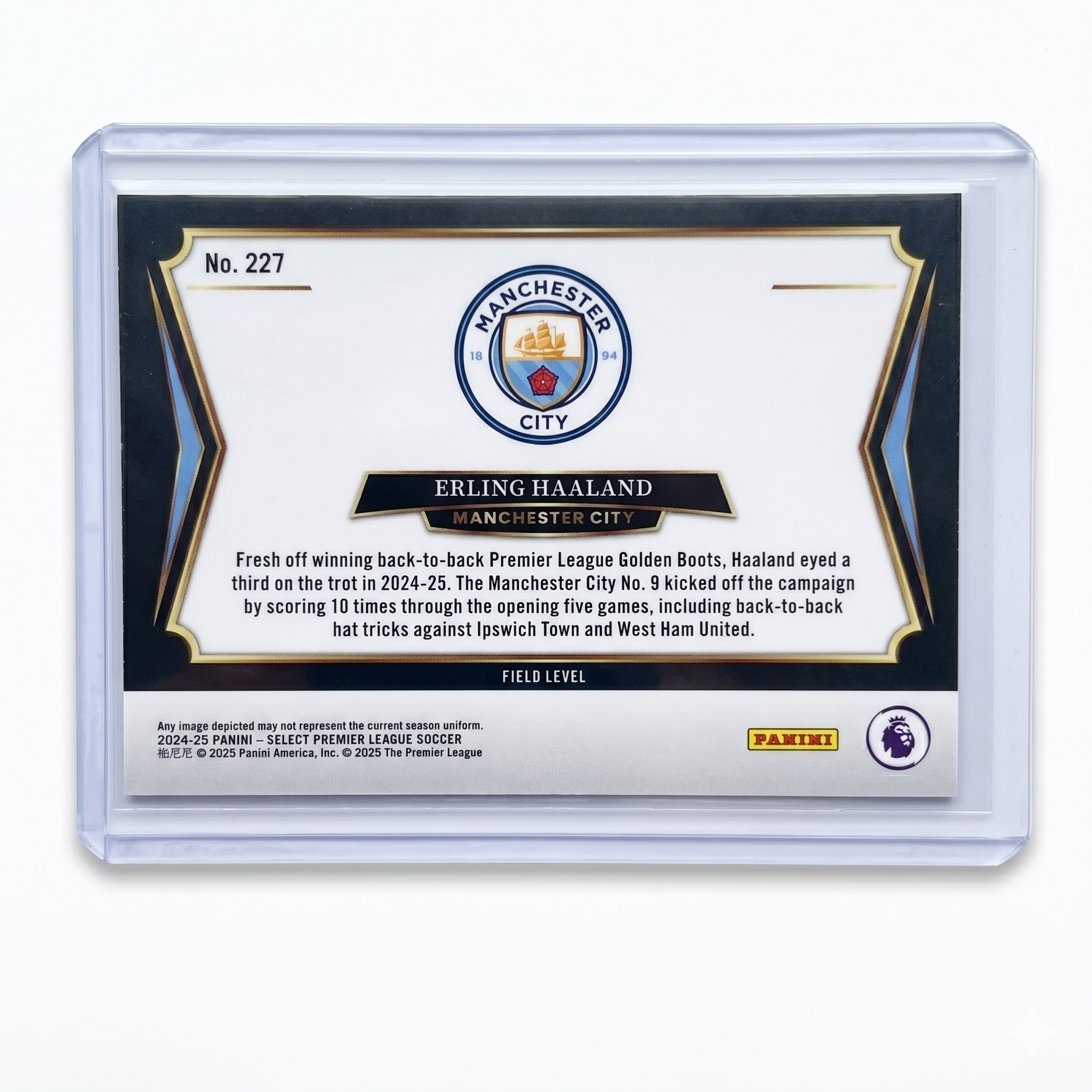 24-25 Panini Select PL Erling Haaland Field Level #227