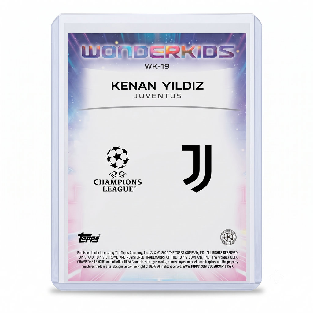 24-25 Topps Chrome UCC Kenan Yildiz Wonderkids #WK-19