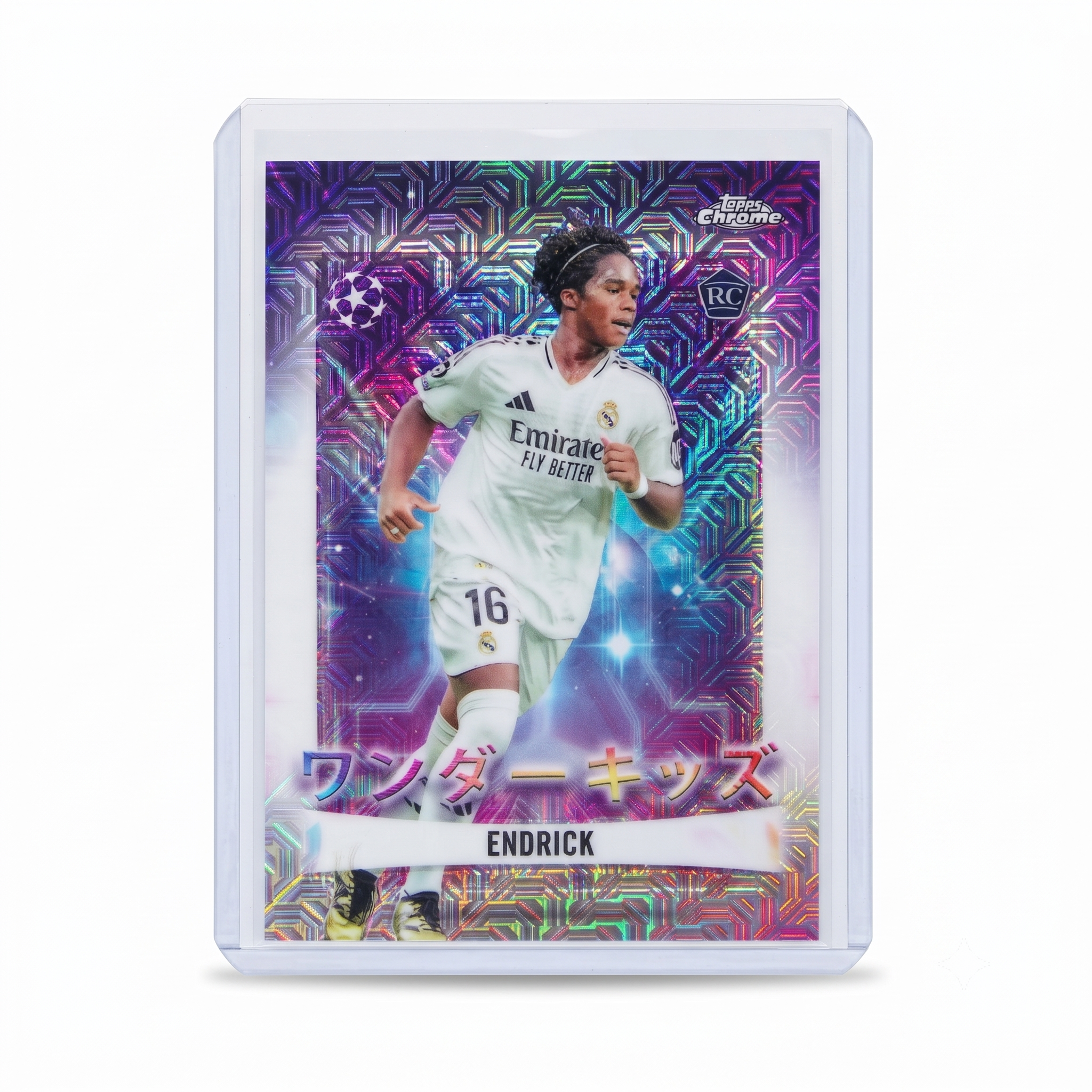 24-25 Topps Chrome UEFA JAPAN Endrick RC Wonderkids Mojo Refractor #WK-1