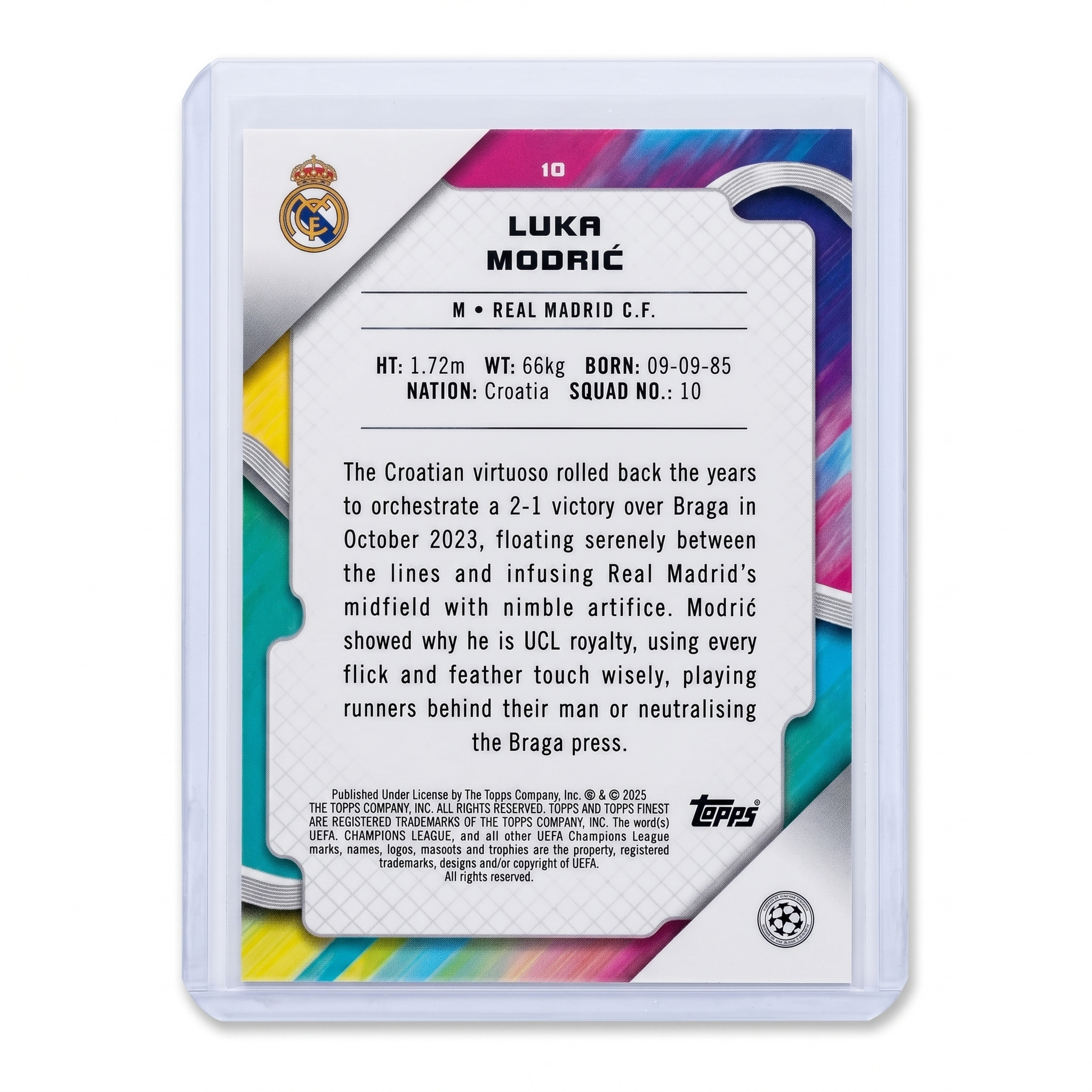 24-25 Topps Finest Luka Modric #10