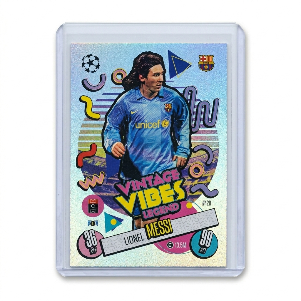 24-25 Topps Match ATTAX Lionel Messi Vintage Vibes Legend #420