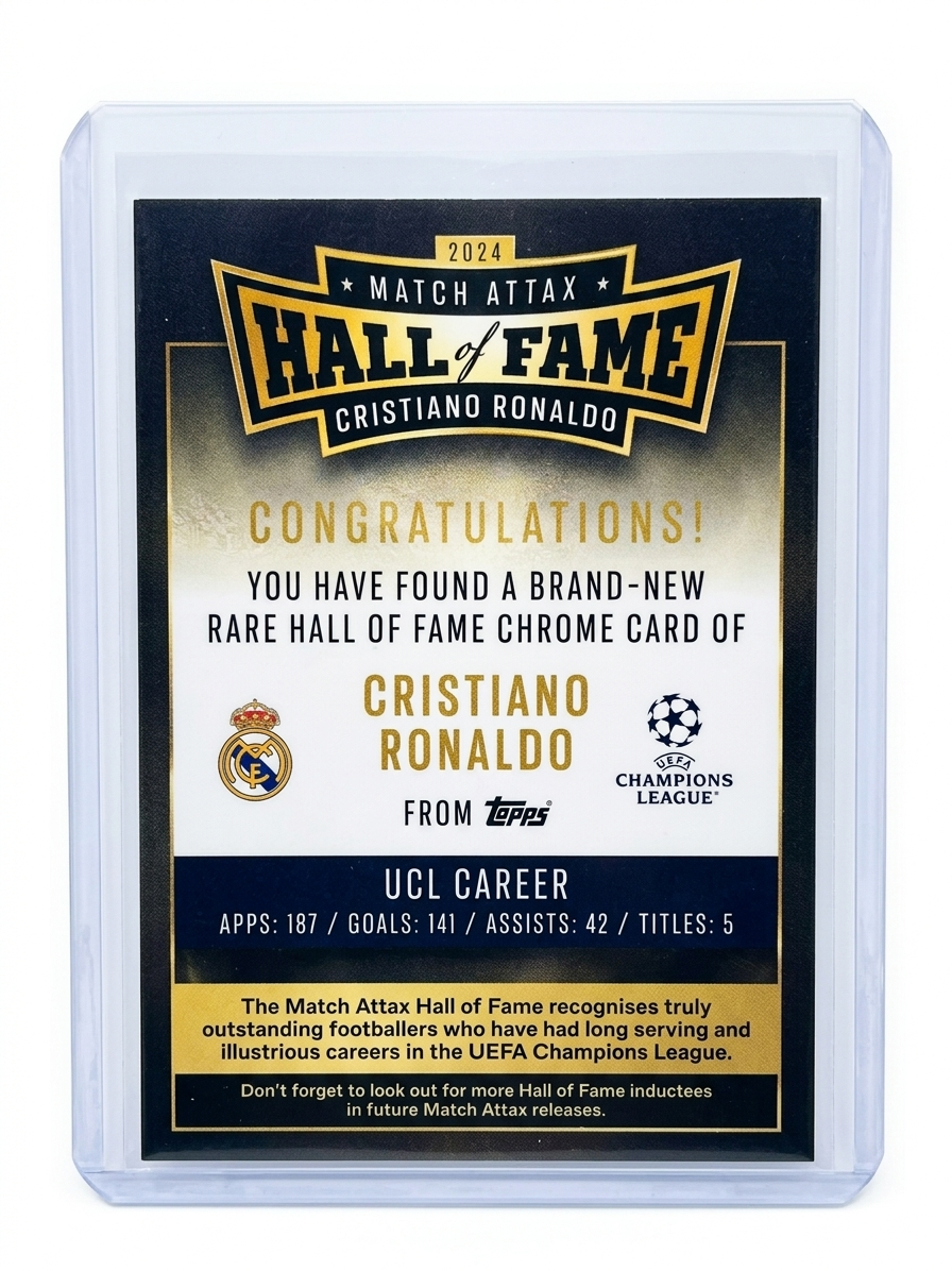 24-25 Topps Match Attax Cristiano Ronaldo Hall of Fame #HOF2