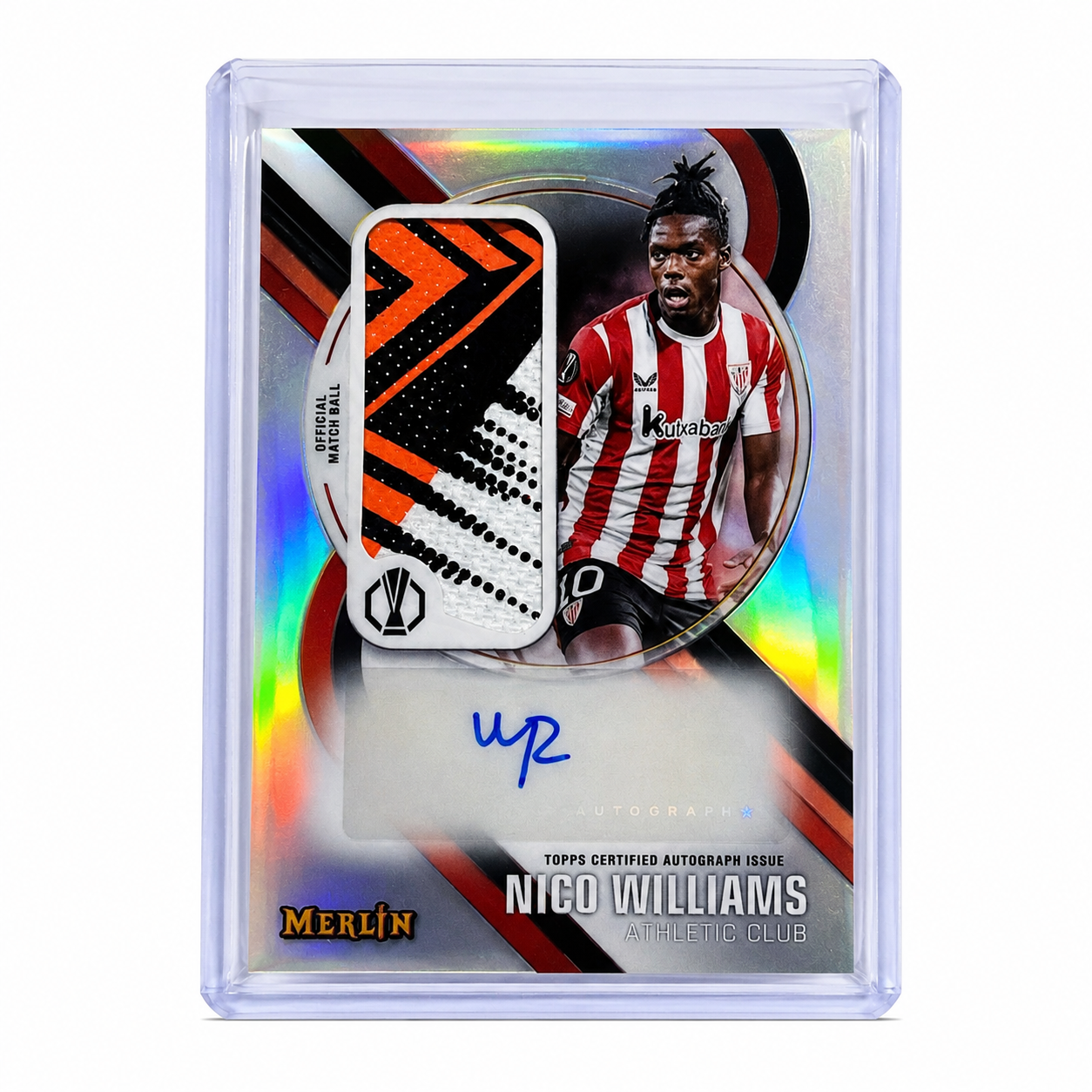 24-25 Topps Merlin UCC Nico Williams Merlin´s Match Ball Signatures #MBS-NW