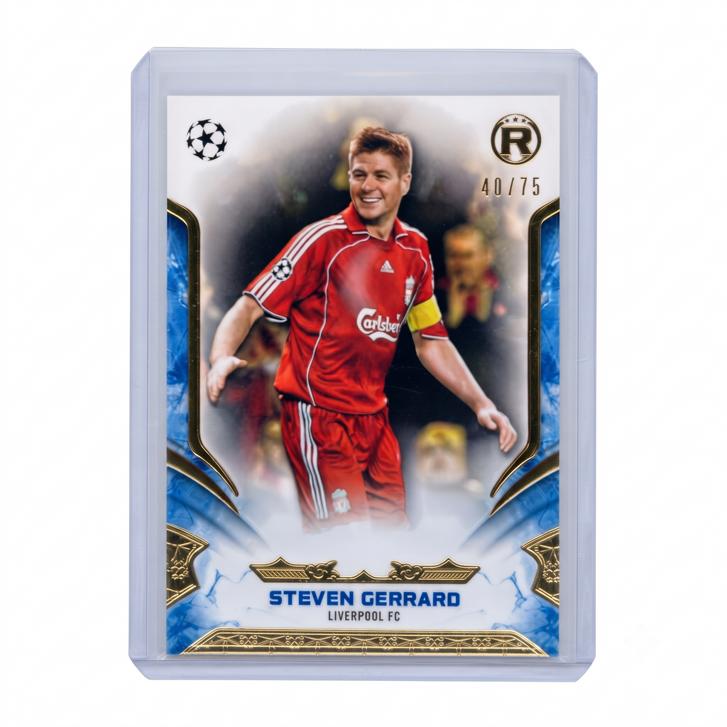 24-25 Topps Reverence UCC Steven Gerrard Blue 40/75 #50