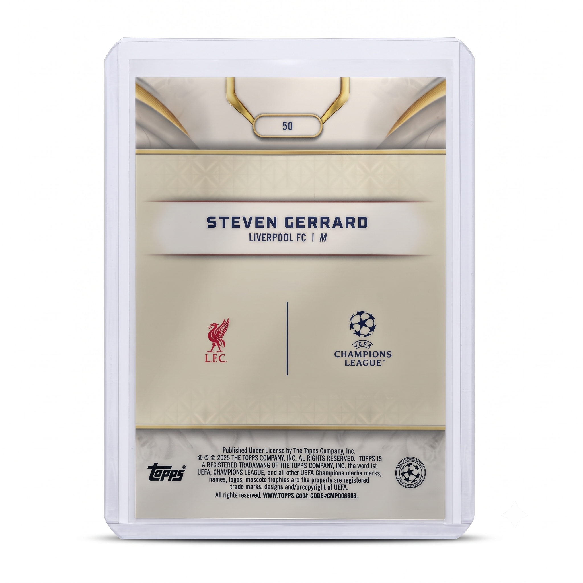 24-25 Topps Reverence UCC Steven Gerrard Blue 40/75 #50